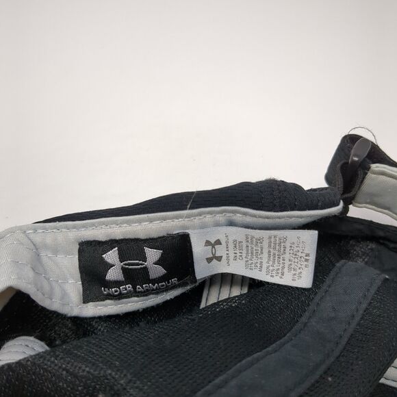 Under Armour Strapback 5 Panel Cap Black One Size Adjustable Embroidered - Picture 8 of 9